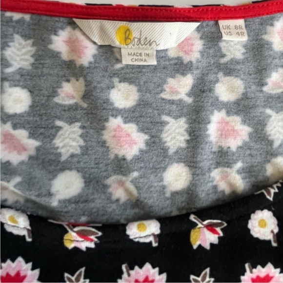 Boden Miriam Jersey Floral Tunic Dress Daisy Print Black Size 4 - Picture 5 of 9
